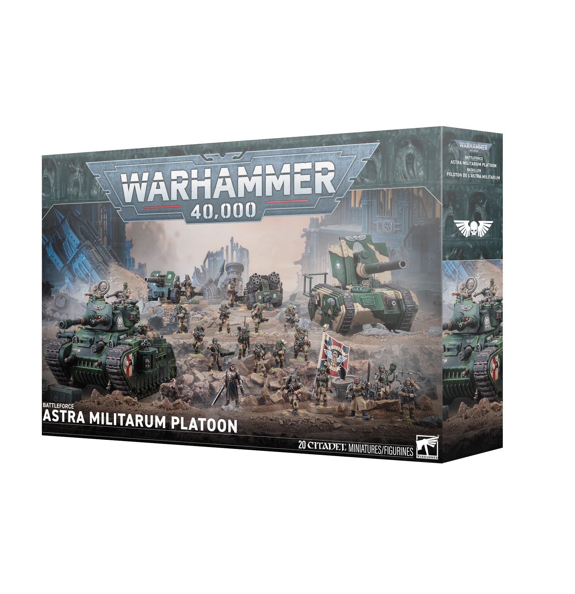 Den största lådan för Astra Militarum modeller. Fullsmetad med soldater och tanks - Draklunden