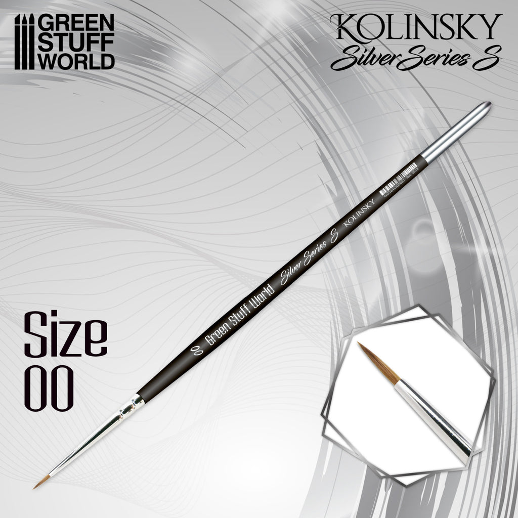 Kolinsky Brush Silver Series S – Size 00