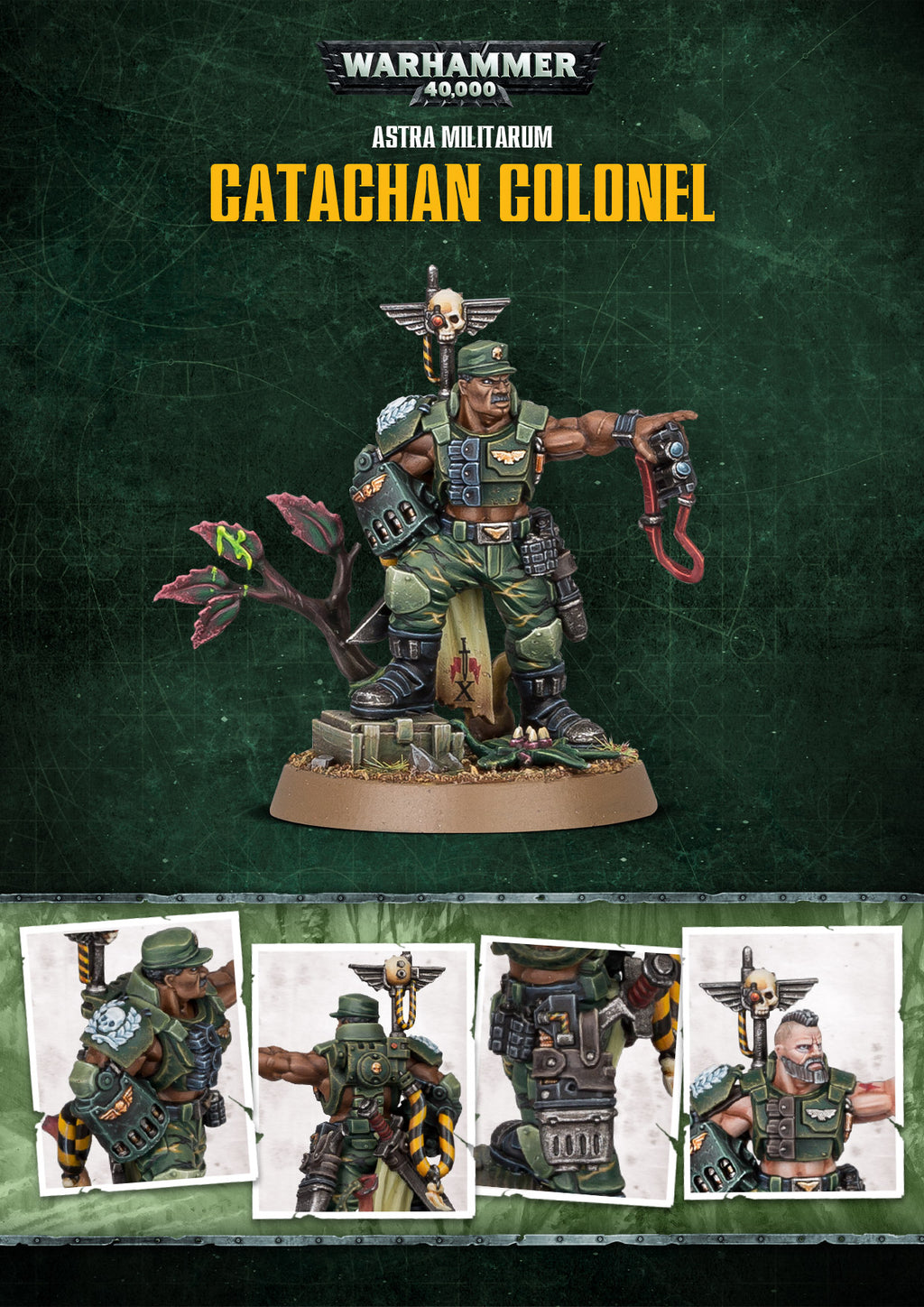 Astra Militarum Catachan Colonel är tidigare känt som ledaren i Imperial Guard laget för Warhammer - Draklunden
