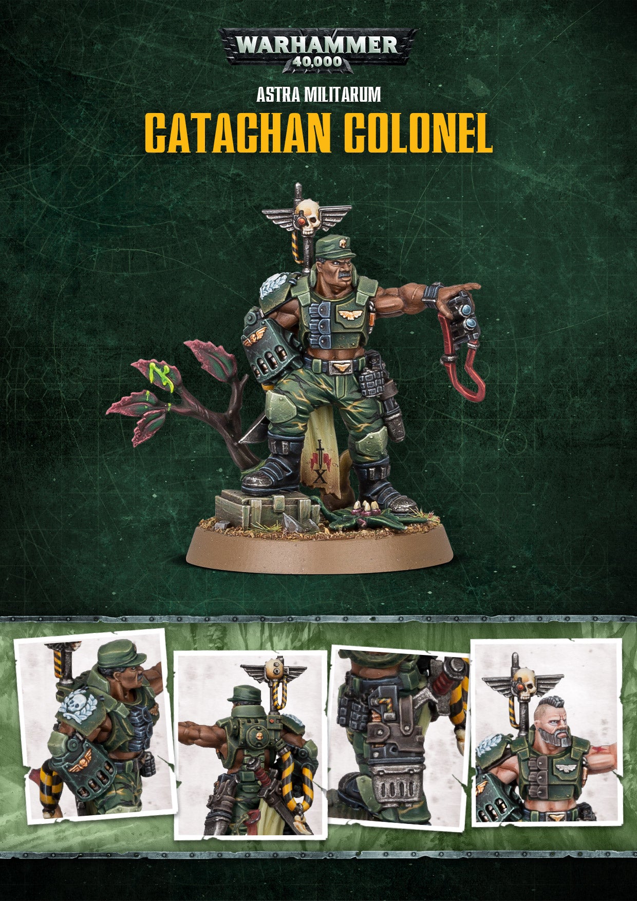 Astra Militarum Catachan Colonel är tidigare känt som ledaren i Imperial Guard laget för Warhammer - Draklunden
