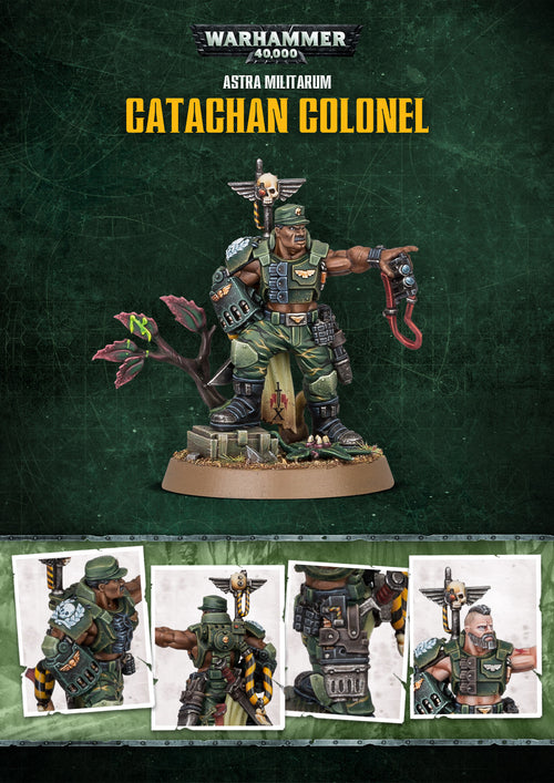 Astra Militarum Catachan Colonel är tidigare känt som ledaren i Imperial Guard laget för Warhammer - Draklunden
