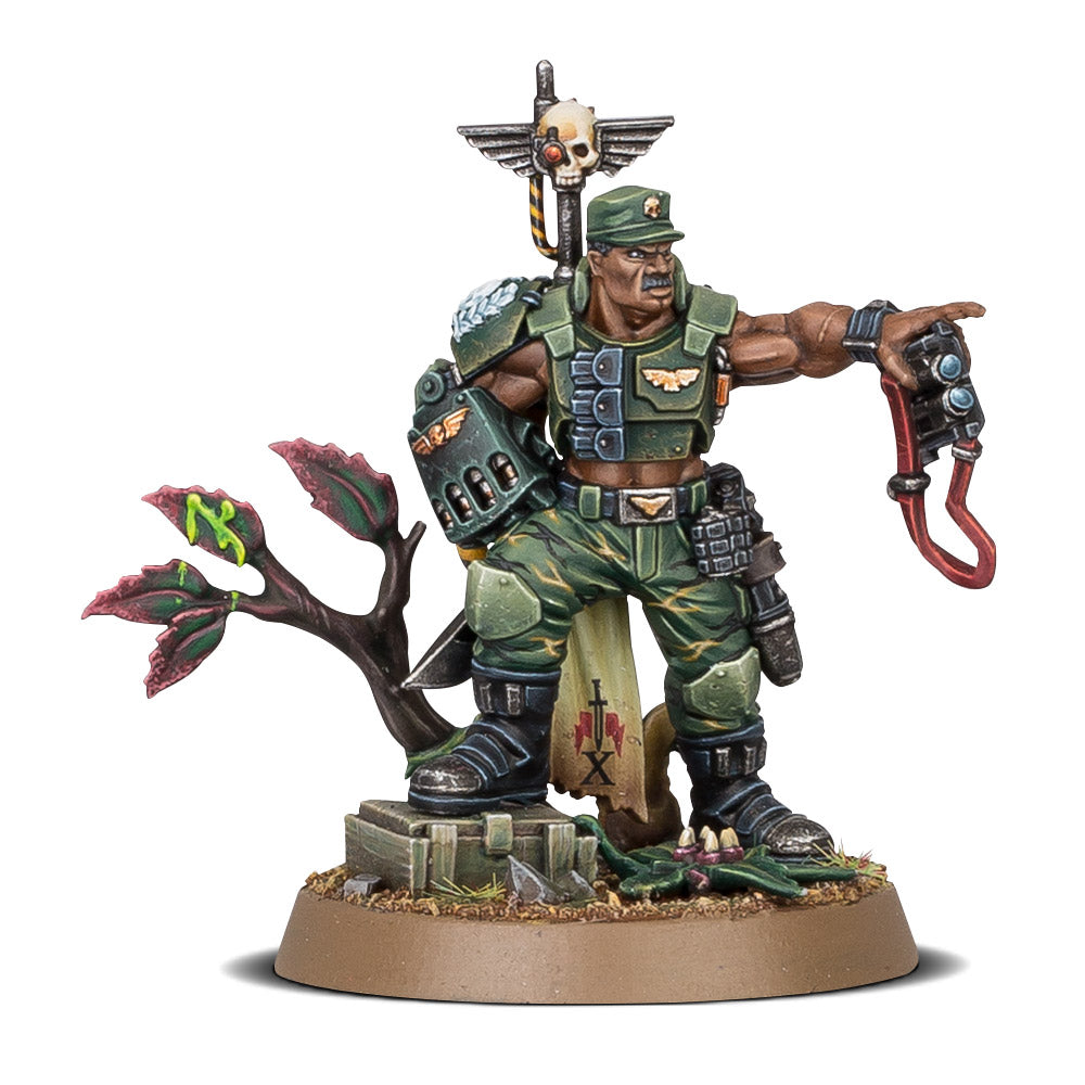 Astra Militarum Catachan Colonel för Warhammer 40K legendariska djungelkrigare - Draklunden