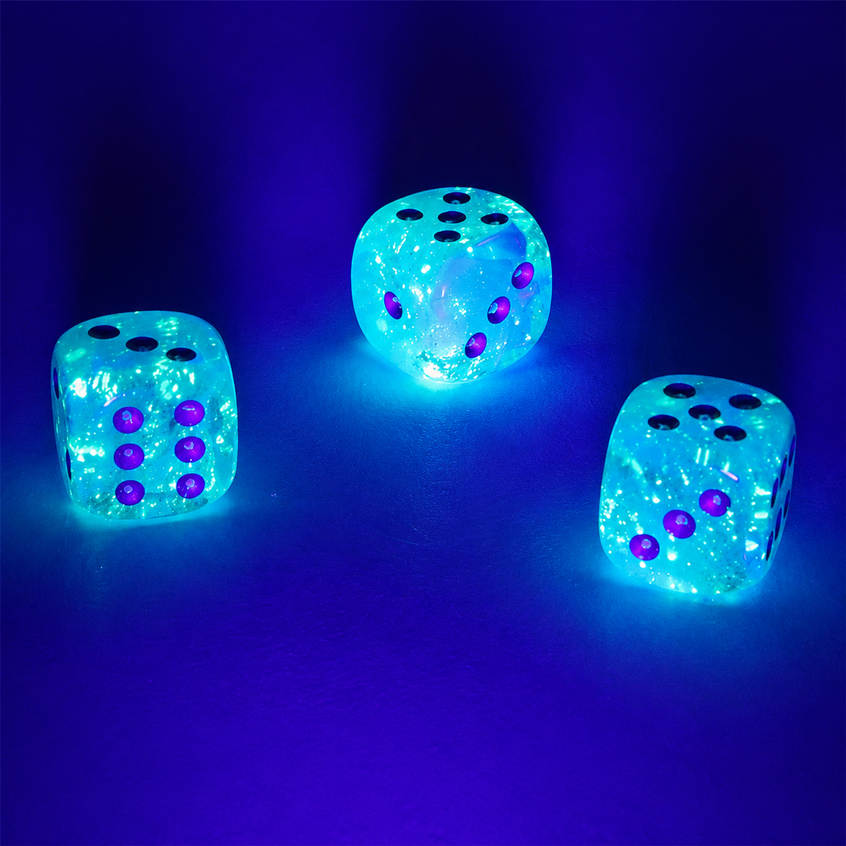 Luminary Sky Silver - D6 12mm Dice Set