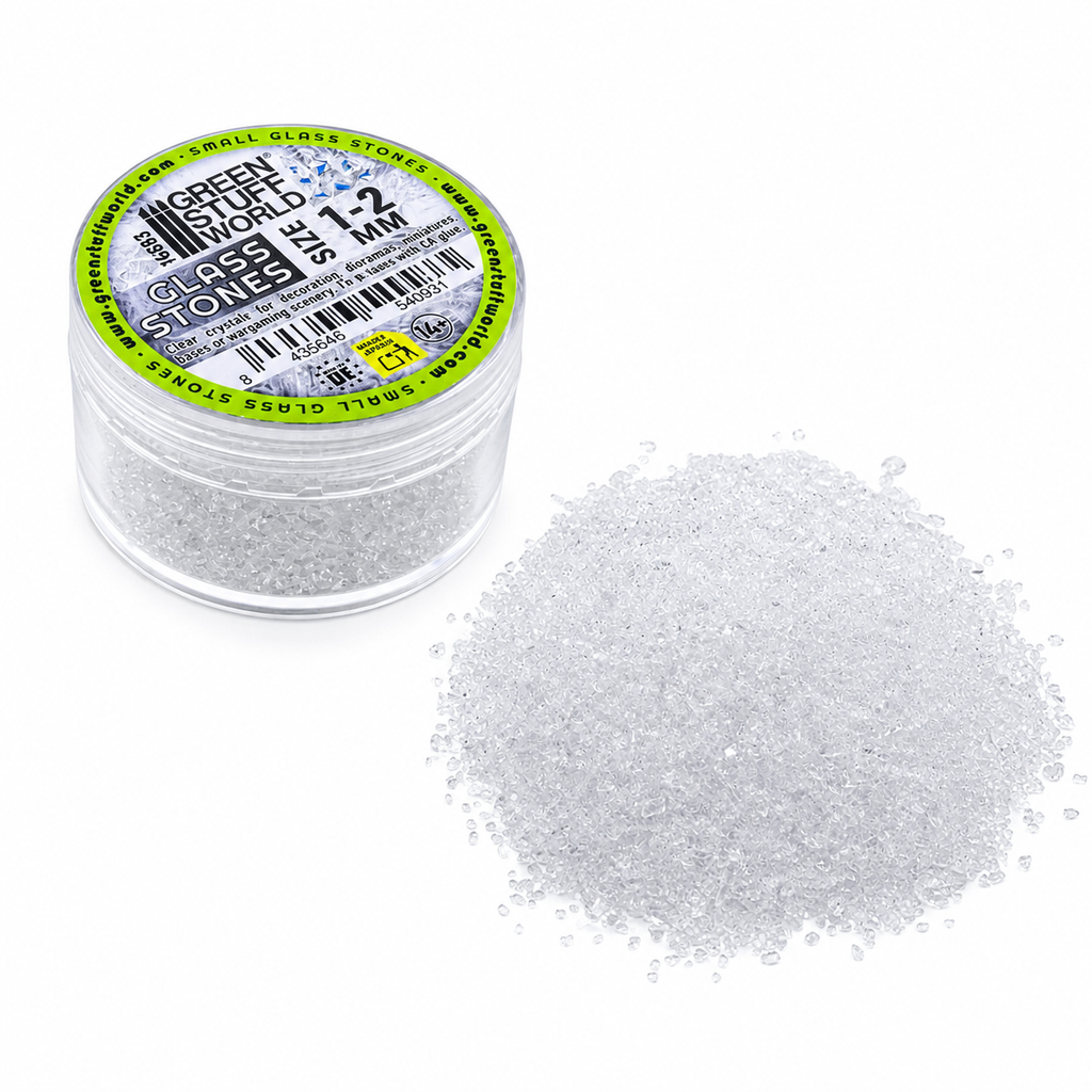 Crushed Glass Stones 1-2mm