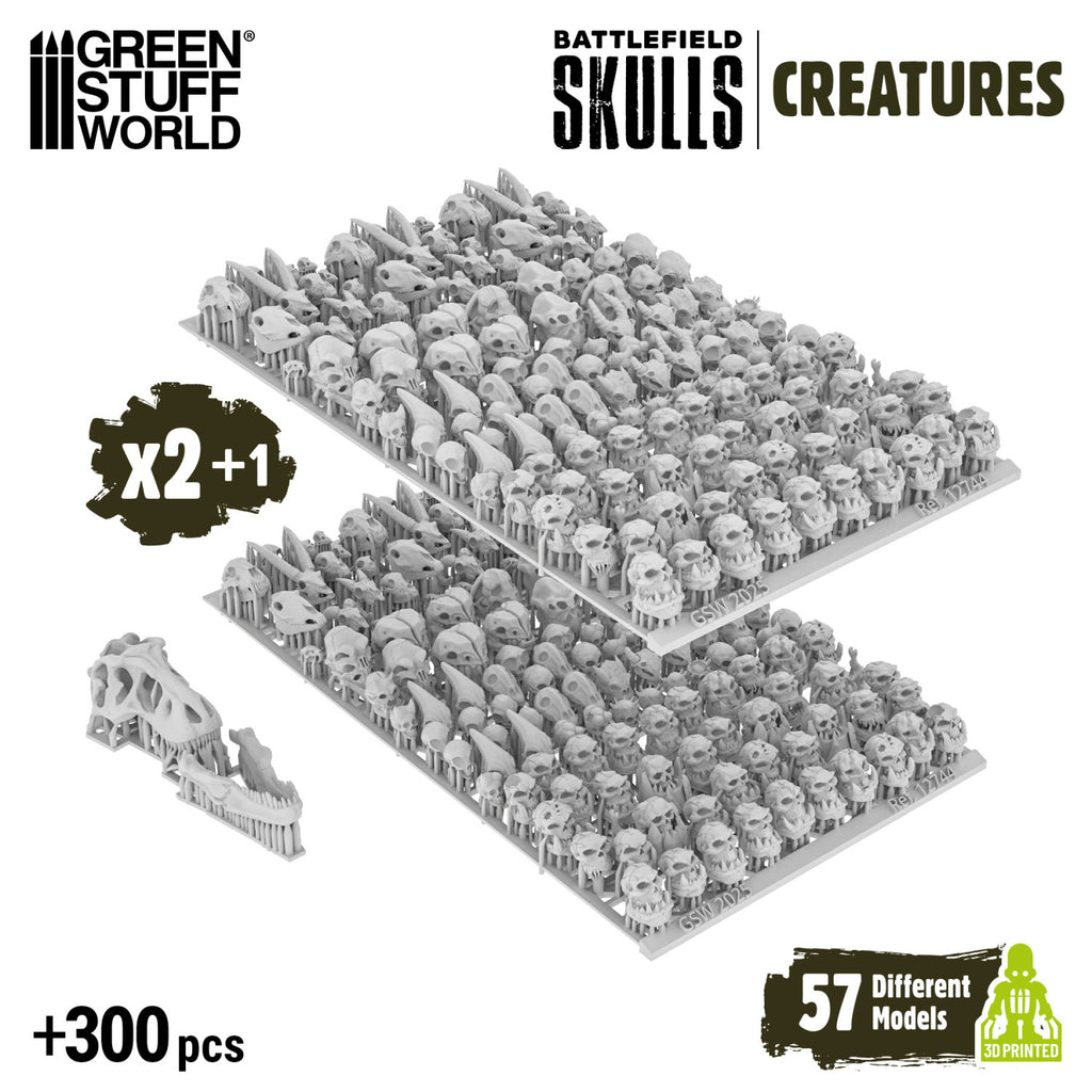 Hög detaljerade skallar för miniatyrer som warhammer - Draklunden