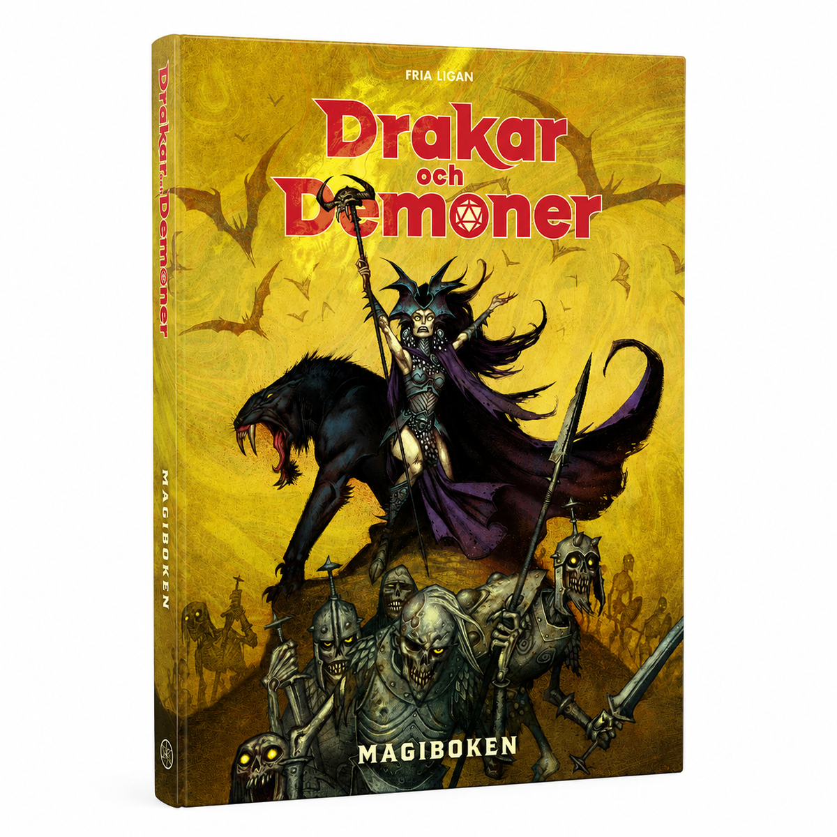 Fria Ligans magibok för Drakar och Demoner. Magiboken är ett bra komplement för DnD spelet - Draklunden