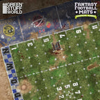 Neoprenmatta till Fantasy Football och Blood Bowl med tålig yta, tryckta spelreferenser och enkel transport i medföljande väska - Draklunden