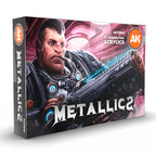 Färg set från AK med flera metallic färger till figur målning som Warhammer och DnD - Draklunden
