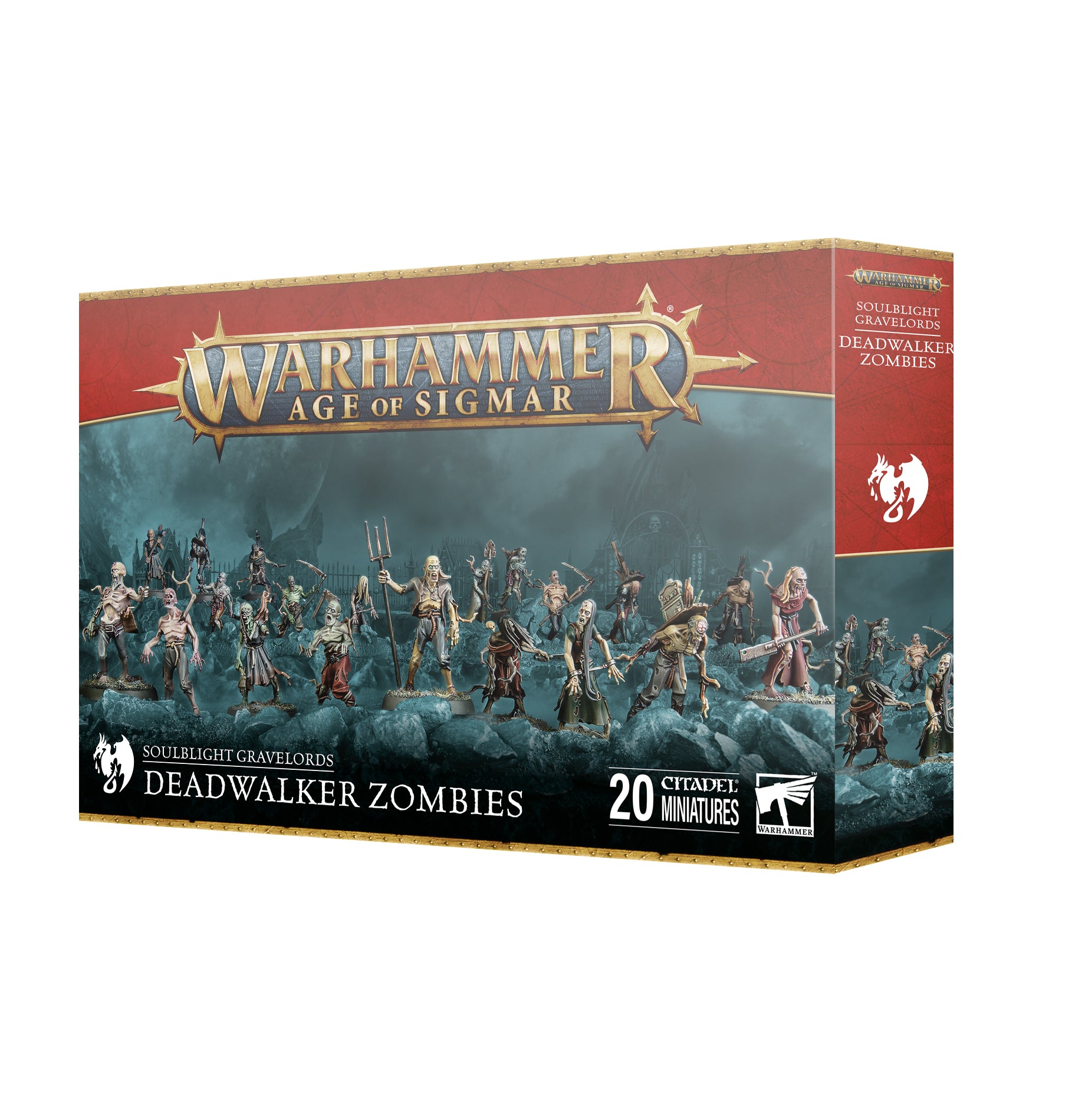 Warhammers coolaste Zombies får du i denna lådan fylld med hela 20st som du limmar och målar - Draklunden