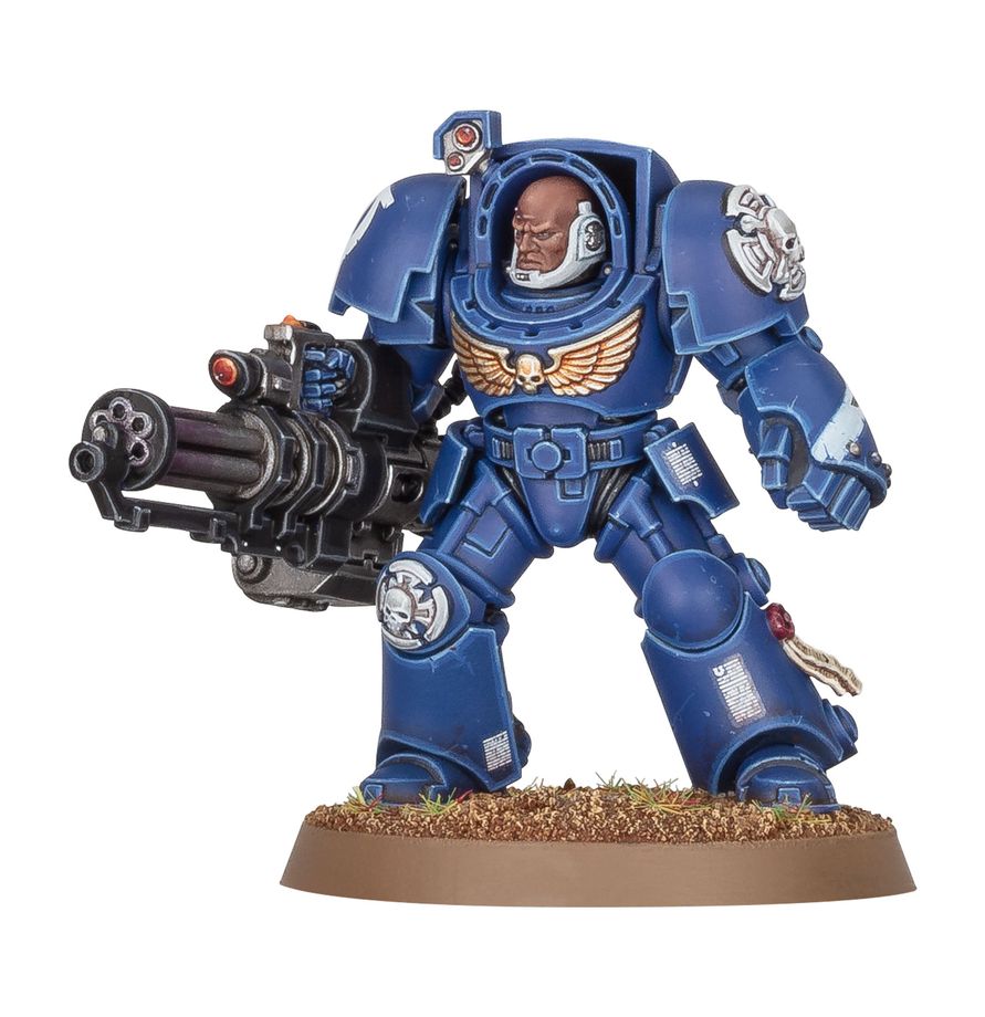 En av figurerna i Space Marines Terminator Squad paketet - Draklunden