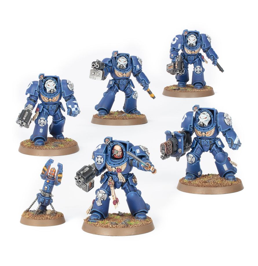 Space Marines Terminator Squad paketet får du 5st terminators och en extra artifakt - Draklunden
