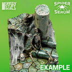 Realistiskt spindelnät för diorama - Draklunden