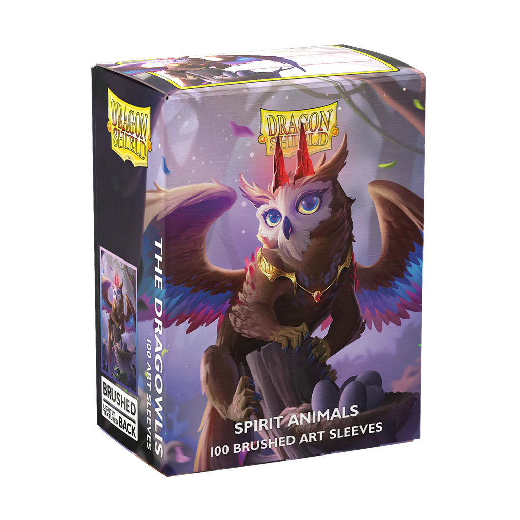 The Dragowlis som motiv på sleevesen från Dragon Shield som kommer i pack om 100st för att skydda dina magic spelkort - Draklunden