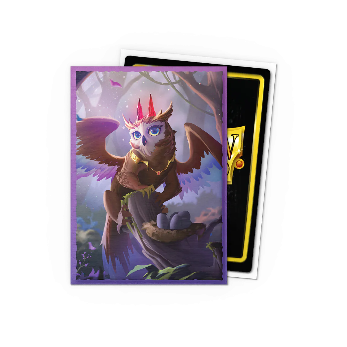 Elegant motiv drån Dragon Shield med The Dragowlis som bild på sleevesen som passar magic turnering - Draklunden