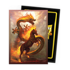 Dragon Sheilds Fire Horse 2026 sleeves med matt skön spelkänsla för magic kort - Draklunden