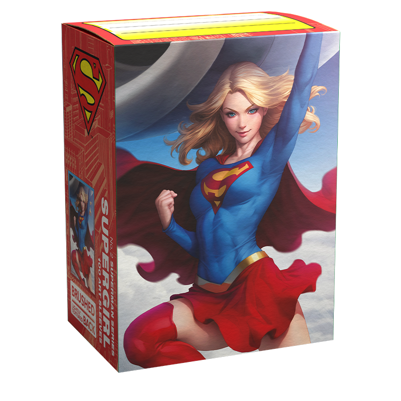 Superman Series Supergirl av Dragon Sheild sleeves skyddar du dina Magic och spel kort säkert med stål kvinnan - Draklunden
