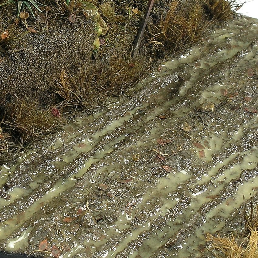 Dioramat blir perfekt med wet ground texturen från ak. Super realistiskt - Draklunden