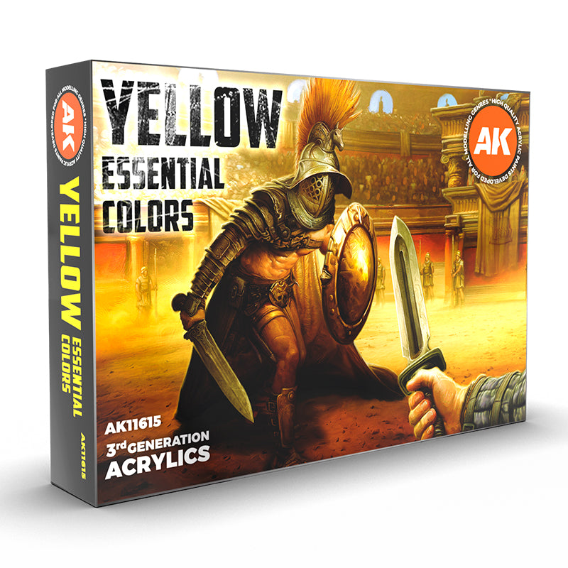 Yellow Uniform Colors Set 3rd Gen Acrylics