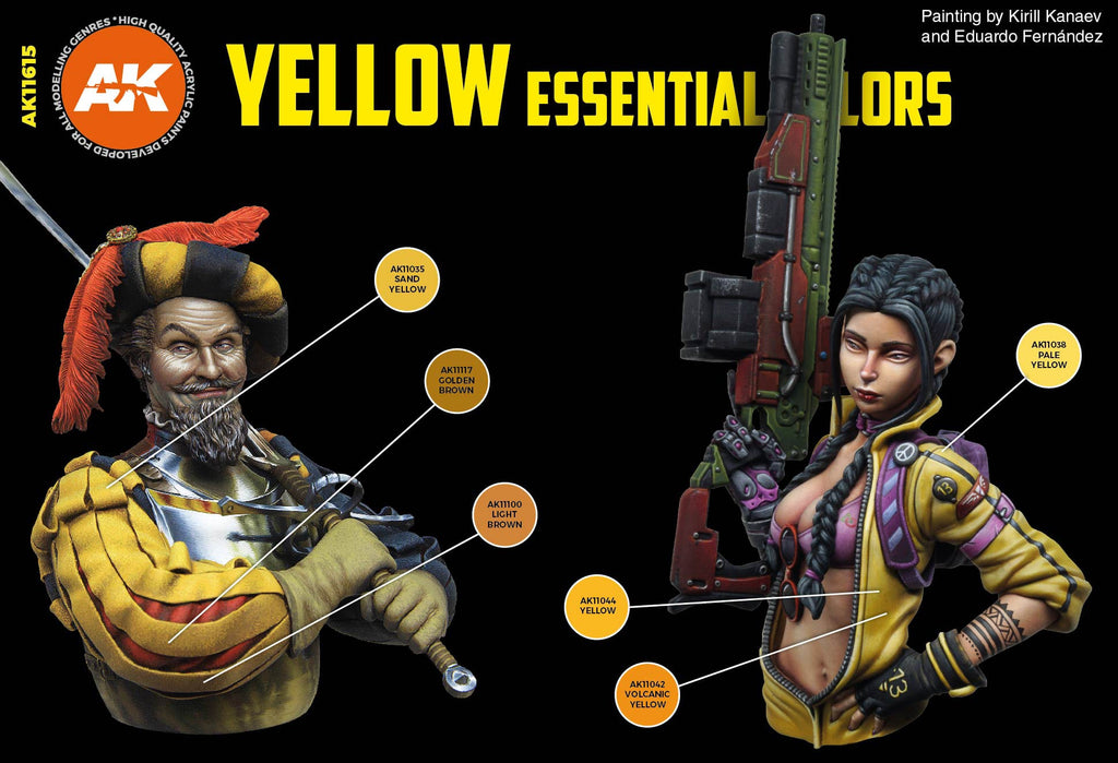 Yellow Uniform Colors Set 3rd Gen Acrylics
